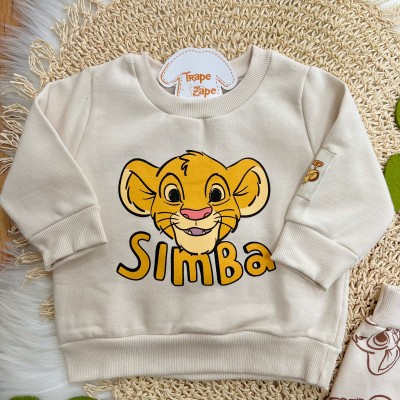  Conj. Casaco e Calça de Moletom Simba - Bege